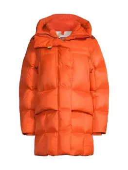 Стеганая парка на пуху Parajumpers, цвет carrot