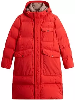 Стеганая парка, окрашенная в готовом виде Woolrich, оранжевый