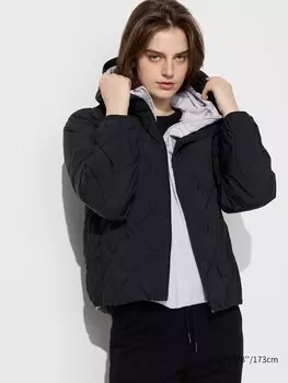 Стеганный пуховик Uniqlo Pufftech, 09 черный