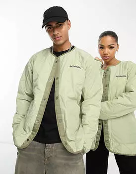 Стеганая подкладка унисекс цвета хаки из мятой ткани Columbia Doverwood эксклюзивно на ASOS