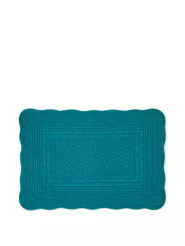 Стеганая подставка для столовых приборов из чистого хлопка Coincasa, зелено-голубой