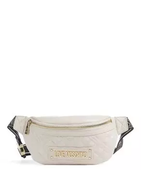 Стеганая поясная сумка из искусственной кожи Love Moschino, бежевый