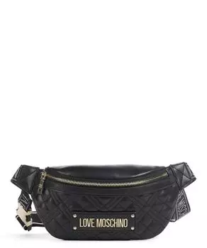 Стеганая поясная сумка из искусственной кожи Love Moschino, черный