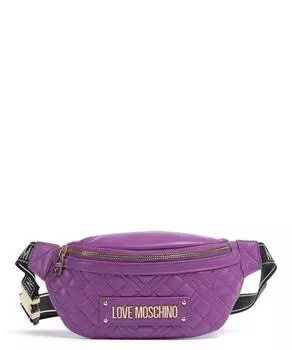 Стеганая поясная сумка из искусственной кожи Love Moschino, фиолетовый
