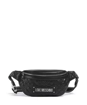 Стеганая поясная сумка из искусственной кожи Love Moschino, черный