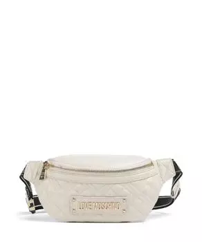 Стеганая поясная сумка из искусственной кожи Love Moschino, бежевый