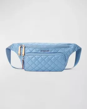 Стеганая поясная сумка Metro Sling из нейлона MZ WALLACE, цвет Medium Blue