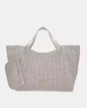 Стеганая присборенная сумка макси Liujo LIUJO, цвет Crema