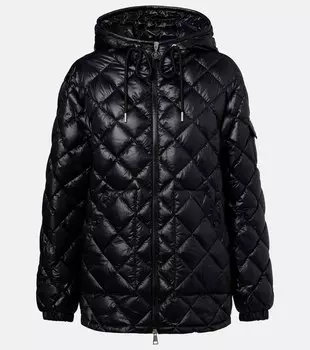Стеганая пуховая куртка Moncler, черный