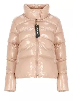 Стеганая пуховик Pinko, розовый
