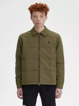 Стеганая рубашка Fred Perry, униформа зеленый