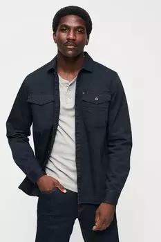 Стеганая рубашка купца Superdry, синий