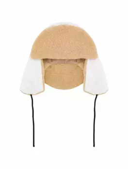 Стеганая шапка-ушанка Bacon, белый