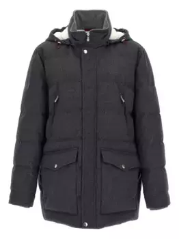 Стеганая шерстяная куртка Brunello Cucinelli, серый