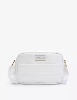 Стеганая сумка через плечо Channel U.S. Polo Assn., белый