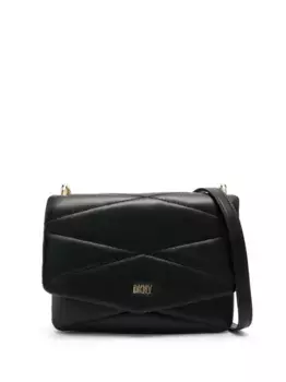 Стеганая сумка через плечо DKNY, черный