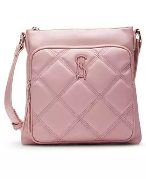 Стеганая сумка через плечо Fabb North South Steve Madden, розовый