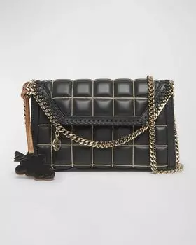 Стеганая сумка через плечо Falabella Mini Eco Stella McCartney, цвет Black