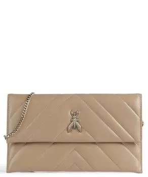 Стеганая сумка через плечо Fly из козьей кожи Patrizia Pepe, бежевый