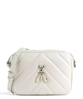 Стеганая сумка через плечо Fly из зернистой козьей кожи. Patrizia Pepe, белый