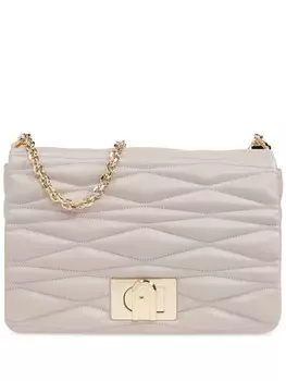 Стеганая сумка через плечо Furla, нейтральный цвет