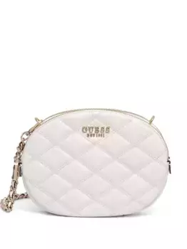 Стеганая сумка через плечо GUESS USA, белый