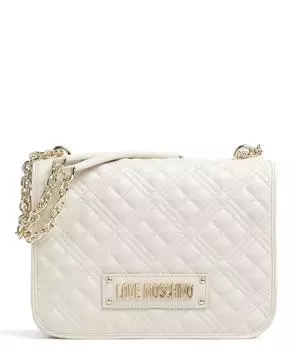 Стеганая сумка через плечо из искусственной кожи Love Moschino, бежевый