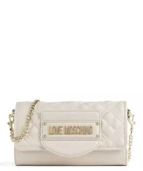 Стеганая сумка через плечо из искусственной кожи Love Moschino, бежевый