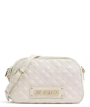 Стеганая сумка через плечо из искусственной кожи Love Moschino, бежевый