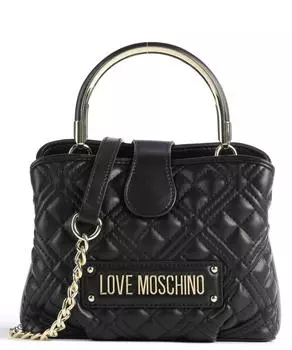 Стеганая сумка через плечо из искусственной кожи Love Moschino, черный