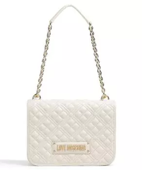 Стеганая сумка через плечо из искусственной кожи Love Moschino, белый