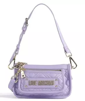 Стеганая сумка через плечо из искусственной кожи Love Moschino, лавандовый