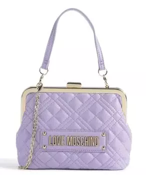 Стеганая сумка через плечо из искусственной кожи Love Moschino, лавандовый
