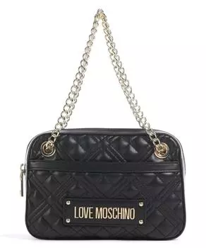 Стеганая сумка через плечо из искусственной кожи Love Moschino, черный
