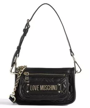 Стеганая сумка через плечо из искусственной кожи Love Moschino, черный