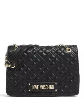 Стеганая сумка через плечо из искусственной кожи Love Moschino, черный