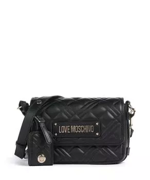 Стеганая сумка через плечо из искусственной кожи Love Moschino, черный