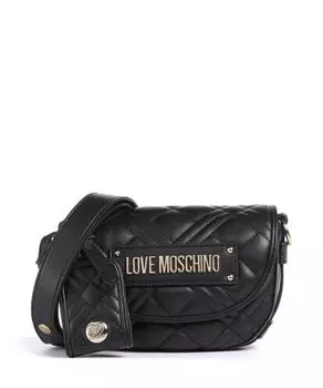 Стеганая сумка через плечо из искусственной кожи Love Moschino, черный