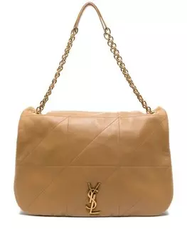 Стеганая сумка через плечо Jamie XL Saint Laurent, коричневый