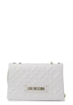 Стеганая сумка через плечо Love Moschino, белый