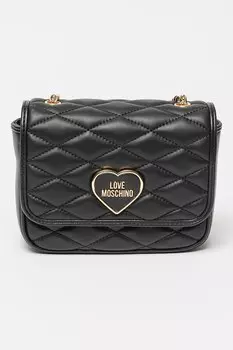 Стеганая сумка через плечо Love Moschino, черный