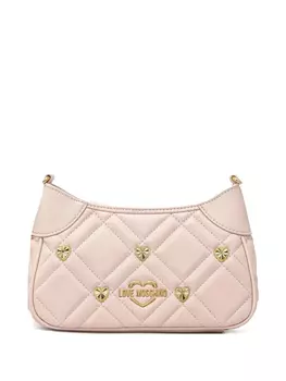 Стеганая сумка через плечо Love Moschino, розовый