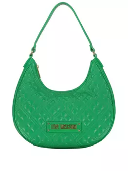 Стеганая сумка через плечо Love Moschino, зеленый