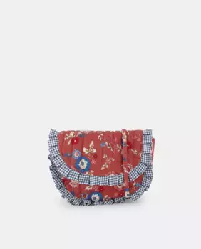 Стеганая сумка через плечо оборка аоп цветок кретона для девочек Coconut El Corte Ingls, цвет Rosa