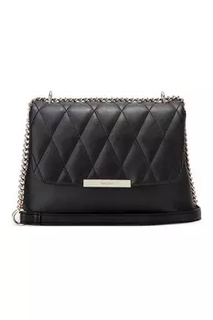 Стеганая сумка через плечо Peetra из экокожи Nine West, черный