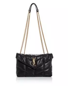 Стеганая сумка через плечо Puffer Toy Saint Laurent, цвет Black