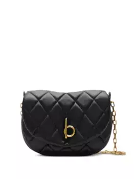 Стеганая сумка через плечо Rocking Horse BURBERRY, черный