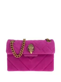 Стеганая сумка через плечо с цепочным ремешком Kurt Geiger London, розовый