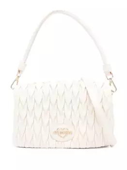 Стеганая сумка через плечо с логотипом Love Moschino, нейтральный