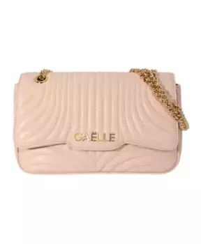 Стеганая сумка через плечо с металлическим ремешком Galle Paris, розовый